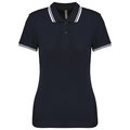 Polo a rayas mujer manga corta Azul XXL