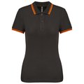 Polo a rayas mujer manga corta Gris XL