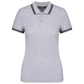 Polo a rayas mujer manga corta Gris XS