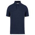 Polo reciclado ajustado hombre Azul S