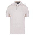 Polo reciclado ajustado hombre Recycled Cream Heather XS