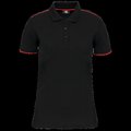 Polo ropa profesional mujer Black / Red 3XL