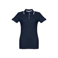 Polo slim fit para mujer Azul Marino XXL