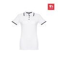 Polo slim fit mujer bicolor