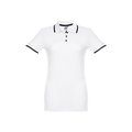 Polo slim fit mujer bicolor