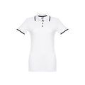 Polo slim fit mujer bicolor