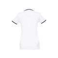 Polo slim fit mujer bicolor