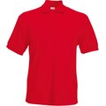 Polo tapeta con tres botones Rojo XXL