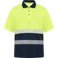 Polo técnico de alta visibilidad MARINO/AMARILLO FLUOR 2XL