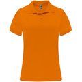 Polo técnico de manga corta para mujer NARANJA FLUOR M