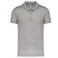 Polo transpirable hombre manga corta Grey Melange S