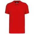 Polo transpirable hombre manga corta Red 3XL