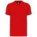 Polo transpirable hombre manga corta Rojo XXL