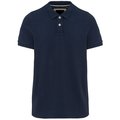 Polo vintage algodón manga corta hombre Azul M