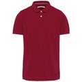 Polo vintage algodón manga corta hombre Rojo S