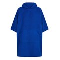 Poncho microfibra con capucha Azul