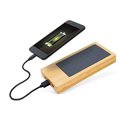 Power Bank Solar de Bambú 8000mAh