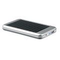 Powerbank de aluminio con panel solar 4000 mAh Plata