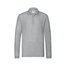 Polo Adulto Manga Larga 180g/m2 Gris L