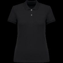 Polo ajustado de chica de algodón orgánico Black XS