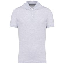 Polo de algodón manga corta para hombre Gris S