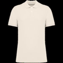 Polo algodón orgánico para hombre Blanco 3XL