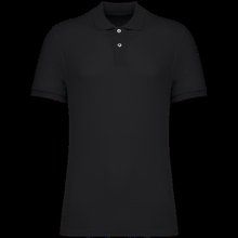 Polo algodón orgánico para hombre Negro S