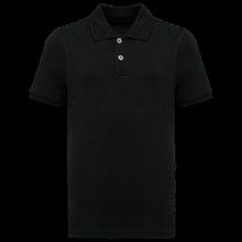 Polo algodón orgánico infantil Black 4/6 ans