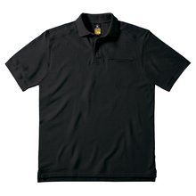 Polo de algodón peinado Black S