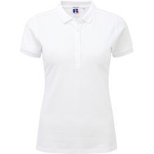 Polo básico para mujer Blanco L