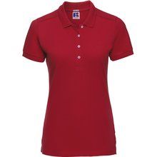 Polo básico para mujer Rojo M