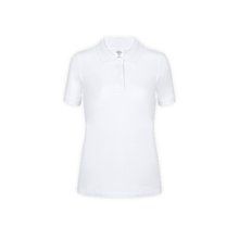 Polo Blanco de Algodón para Mujer Bla XL