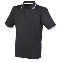 Polo clásico de poliéster Negro L