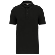 Polo contrastado hombre Negro XL