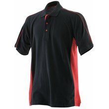 Polo deporte 100% Algodón Black / Red S