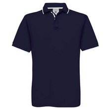 Polo deportivo de algodón peinado Azul S