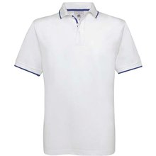 Polo deportivo de algodón peinado Blanco L