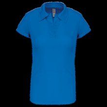 Polo deportivo para mujer Aqua Blue XS