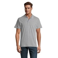 Polo Hombre 210g Algodón Gris 4XL