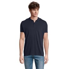 Polo de Hombre en Algodón Orgánico Azul Marino 5XL