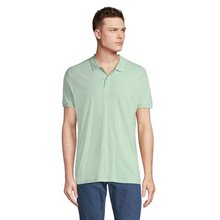 Polo de Hombre en Algodón Orgánico Verde Claro XL