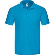 Polo hombre de corte ceñido Azur Blue S