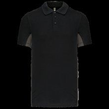 Polo manga bicolor hombre Black / Dark Grey S