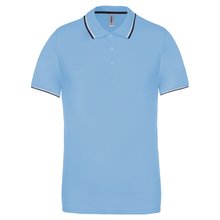 Polo de manga corta algodón Azul L