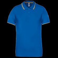 Polo de manga corta algodón Azul M