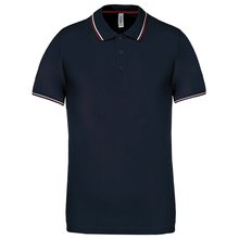 Polo de manga corta algodón Azul M