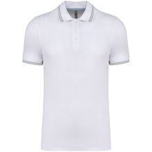 Polo de manga corta algodón Blanco M