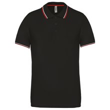 Polo de manga corta algodón Negro XL