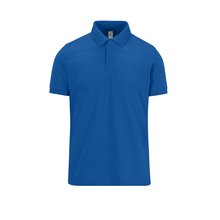 Polo manga corta hombre algodón preencogido Azul L