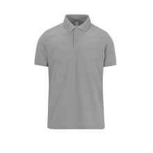 Polo manga corta hombre algodón preencogido Gris 4XL